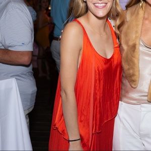 Max Azria red silk dress. Bcbg